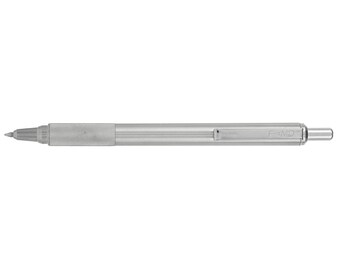 Zebra F701 Ball Pen Retractable Stainless Steel - Medium - Black Ink - Work - Office - Single Pen