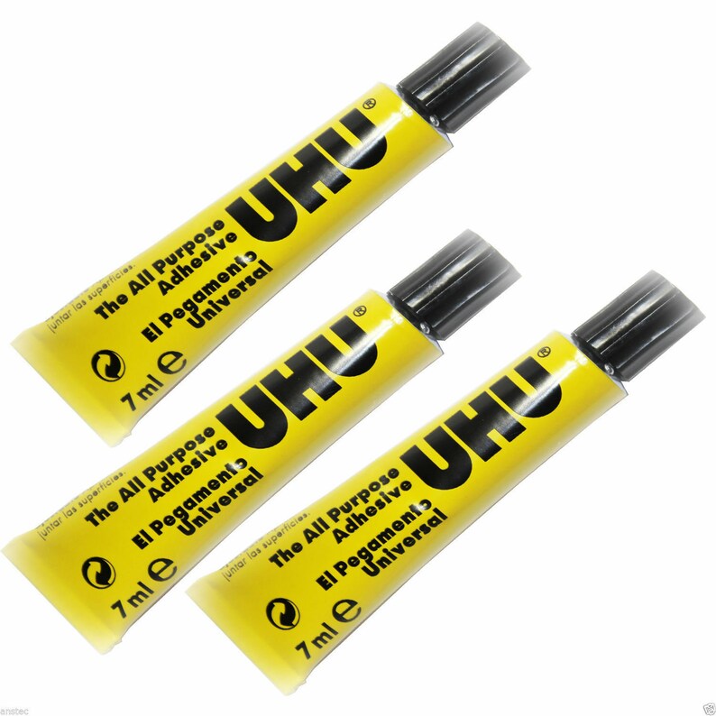 UHU All Purpose Super Glue Strong Clear Adhesive 7ml 20ml Etsy