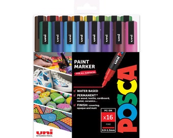 POSCA PC-17K Art Paint Marker Pens XXL Broad Chisel Nib Tip Set of 10  Drawing Poster Coloring Markers Metal Glass Terracotta Wood -  Denmark