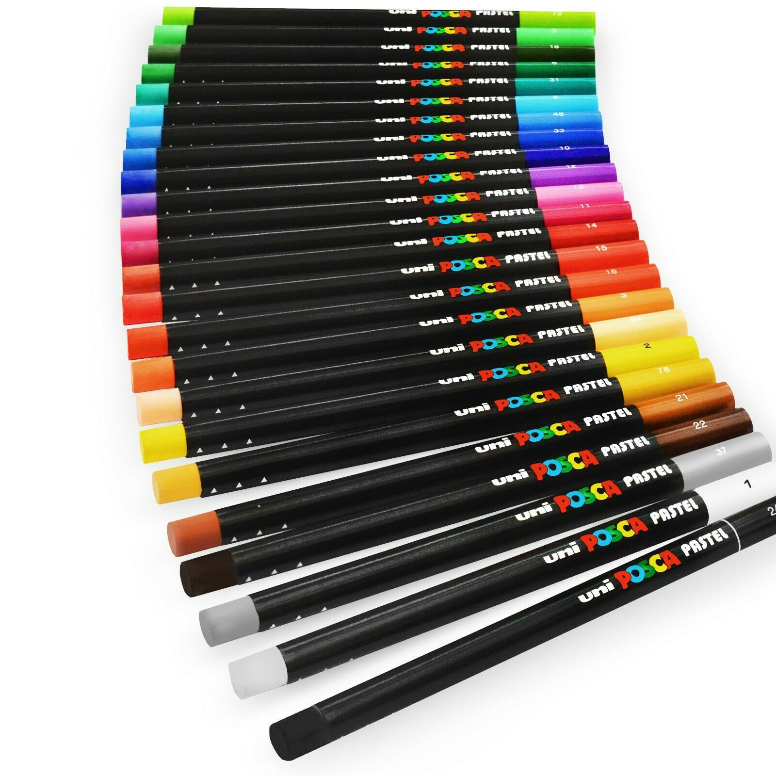 Uni-ball Posca Wax Colouring Pastels KPA-100 Singles 