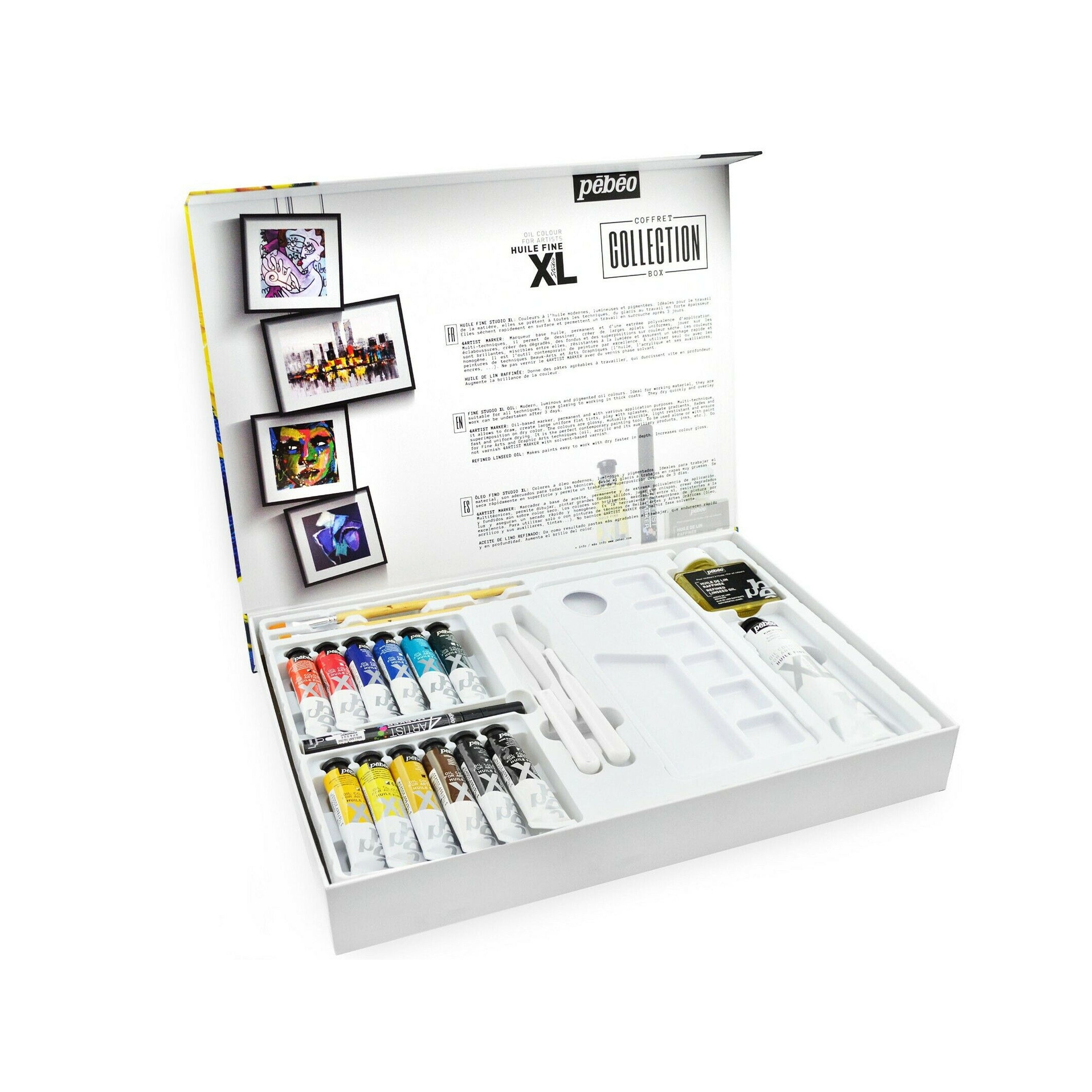 Boîte de 12 marqueurs peinture à l'huile 4Artist - couleurs assorties - 4  mm - Pebeo - Les Marqueurs - Art graphique