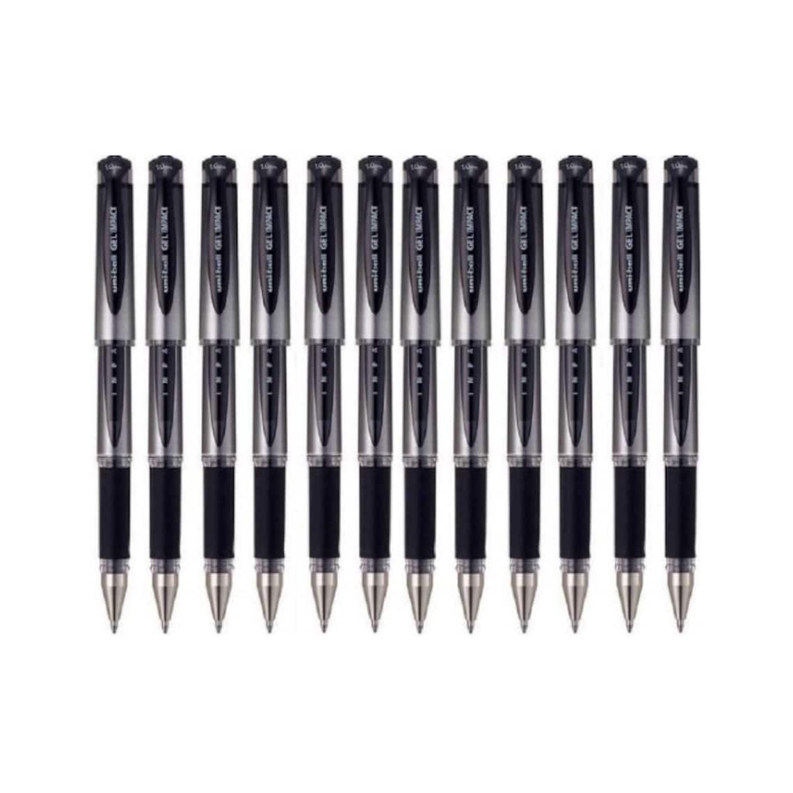 Uni Ball Black Capped UM153S Gel Impact Rollerball Pen Ball Etsy