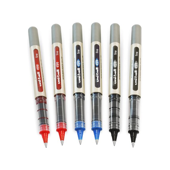 150 Gel Pen 0.5 Mm Black Ink 4 x Uni-ball Eye Micro UB Black Body USA SELLER 