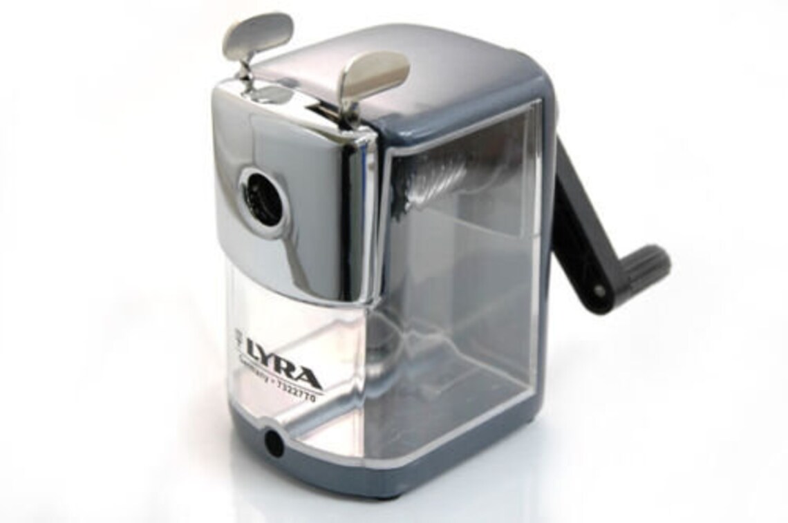 Lyra Desktop Rotary Pencil Sharpener Metal Body Heavy Duty Etsy