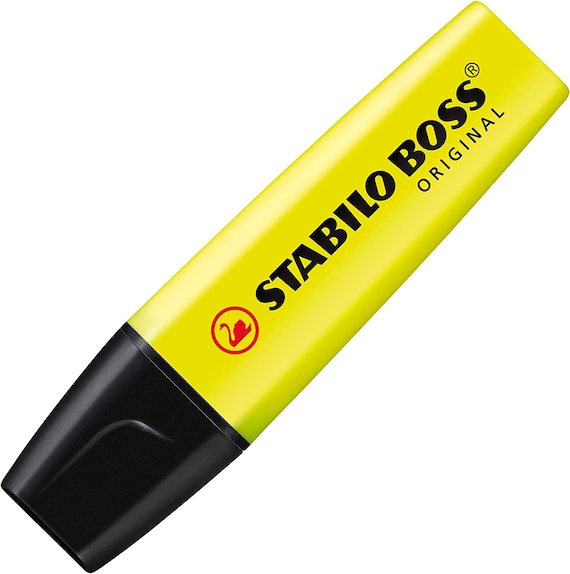  STABILO BOSS Original Pastel Highlighter Pens Highlighter  Markers - Full Range Set of 6 in Wallet : Office Products