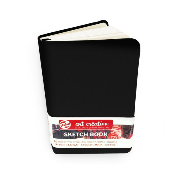 Royal Talens – Art Creation Hardback Sketchbook – 80 Sheets – 9x 14cm – Black