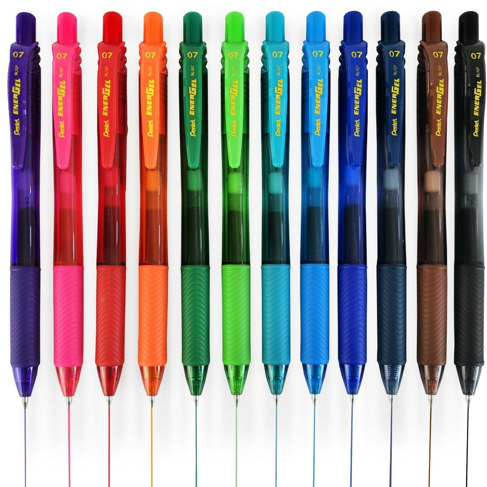 Rollerball Pens Pentel Energel X BL07 Retractable Gel 0.7mm