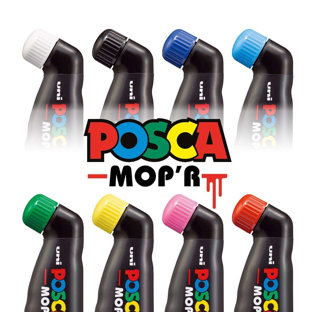 POSCA Xxl PCM-22 MOP'R Art Paint Graffiti Marker Pens 19mm Nib Drawing  Poster Colouring Markers All Colours Metal Fabric Stone Etc 