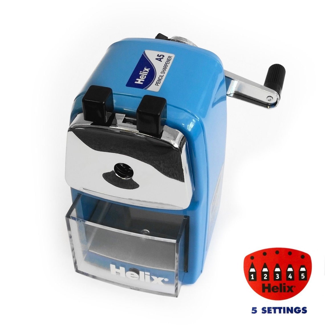 Helix Desktop Rotary Pencil Sharpeners Metal Heavy Duty Body Etsy