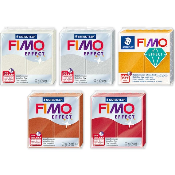 FIMO Polymer Clay Modelling Clay Effect Metallic 5 Pack 