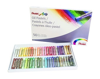 Pentel Artist's Pastels - Paquet de 50 couleurs vives