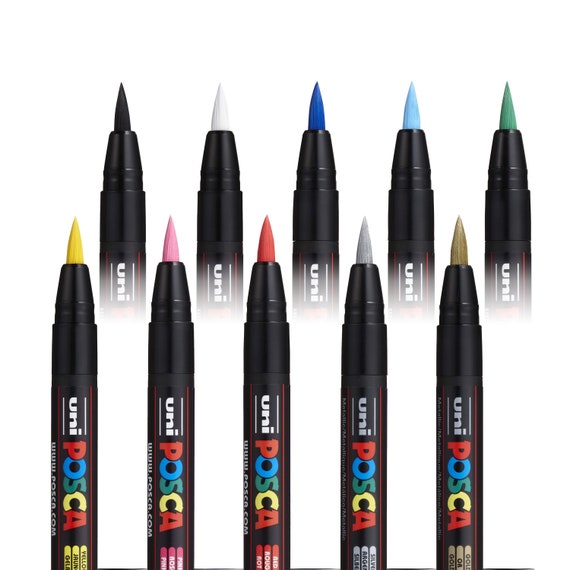 Posca PCF-350 Brush Tip Paint Marker - White
