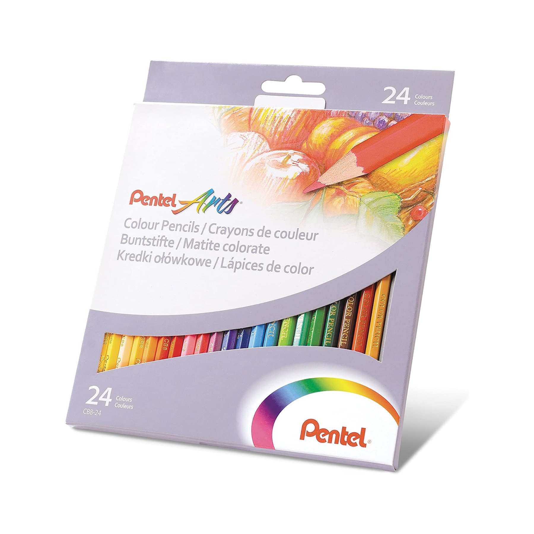  Pentel Arts Colored Pencils, Assorted Colors, Set of 24 : Arts,  Crafts & Sewing