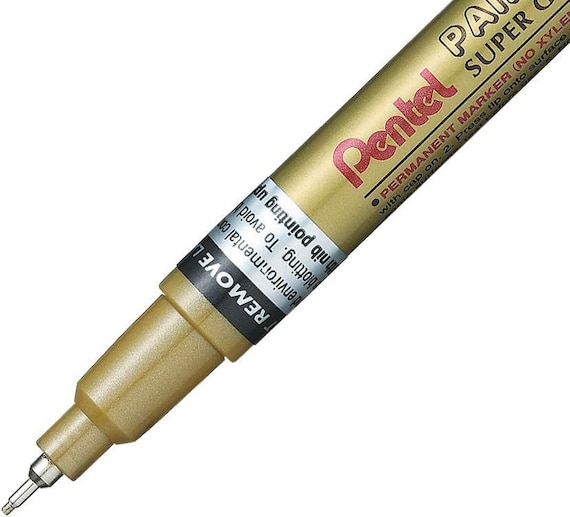 Pentel Paint Marker Permanent White, Gold & Silver in Extra Fine, Fine &  Medium