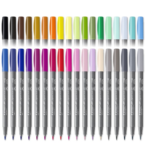 Watercolor Colored Pens Fine Hair Nibs For Coloring Markers Fine