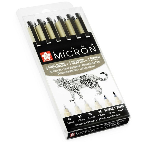 garage bedreiging Zeker Sakura Pigma Micron Pigment Fineliner Pens - Etsy