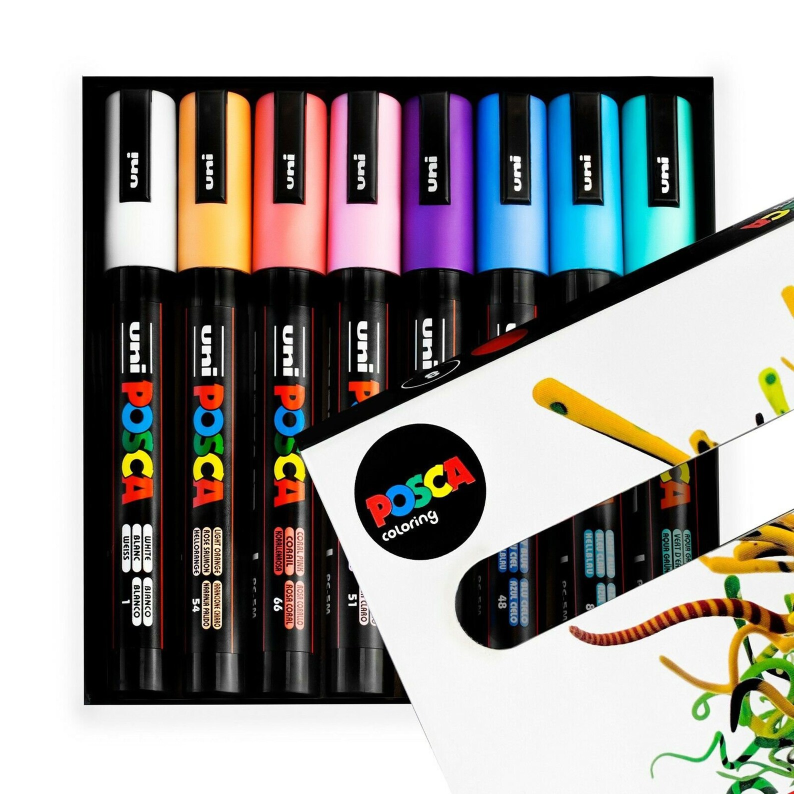 UniBall POSCA PC5M Paint Marker Art Pens Nebula Set of 8 Etsy