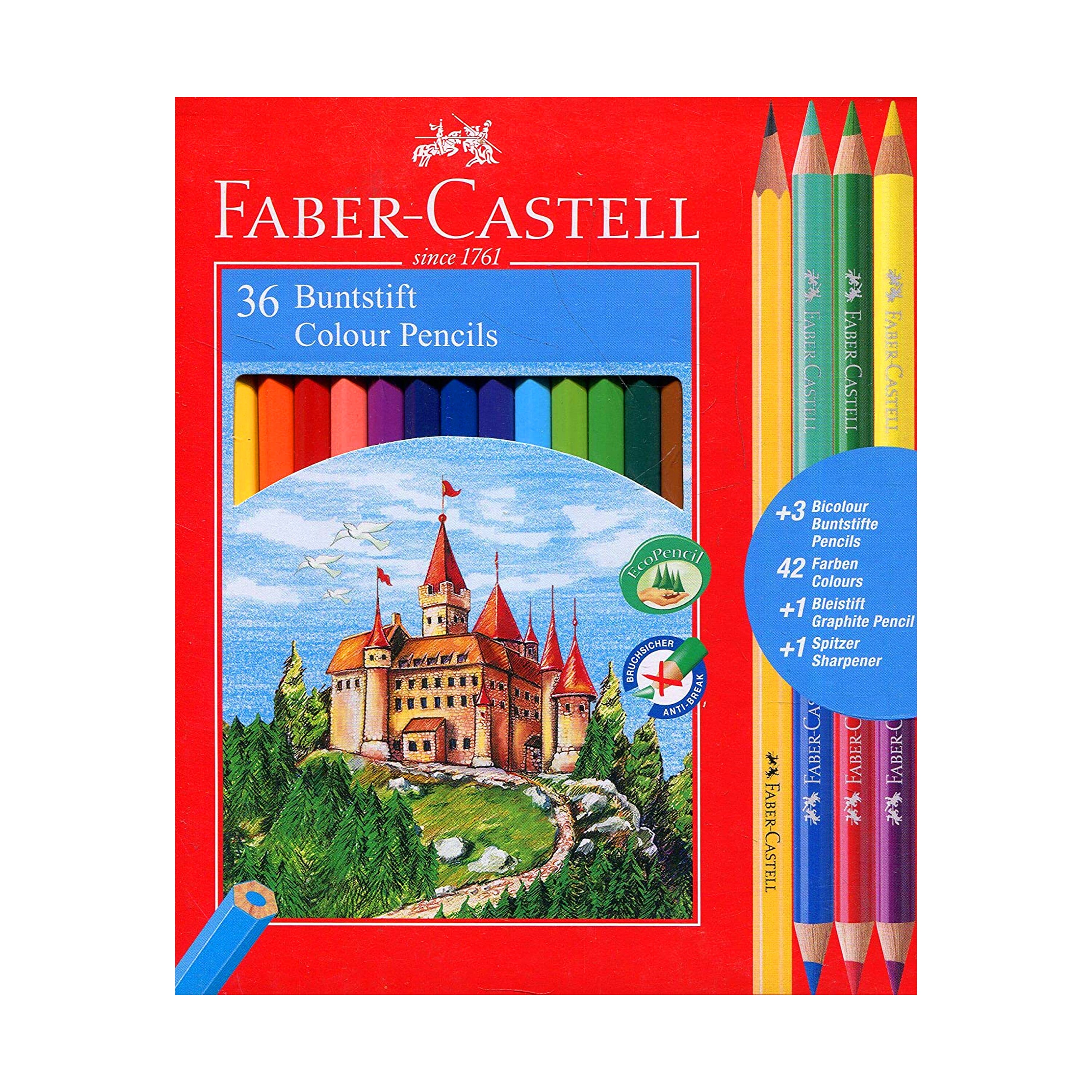 Professional Drawing Colored Pencils, Set of 36 Soft Core Pencils