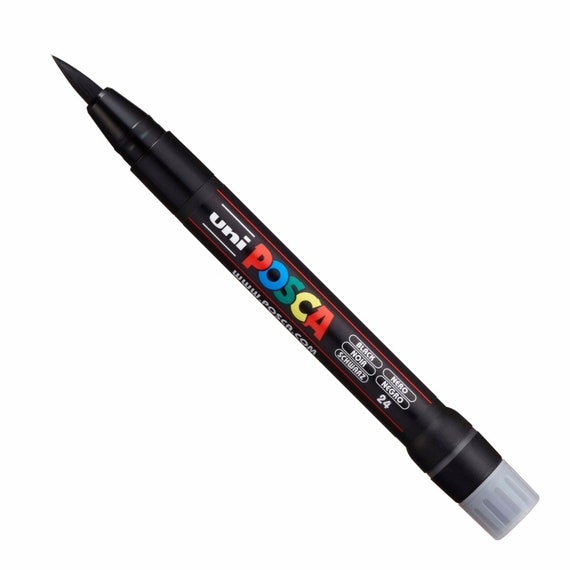 Posca Black - Full Set Of 7 Pens (PC-17K, PC-8K, PC-5M, PC-3M, PC-1M, PC-1MR