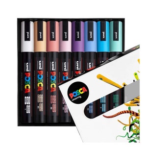 POSCA Ultra Fine PC-1MR Art Paint Marker Pens Drawing Drafting Coloring  Poster Markers Glass Fabric Stone Metal Paper Terracotta -  Ireland