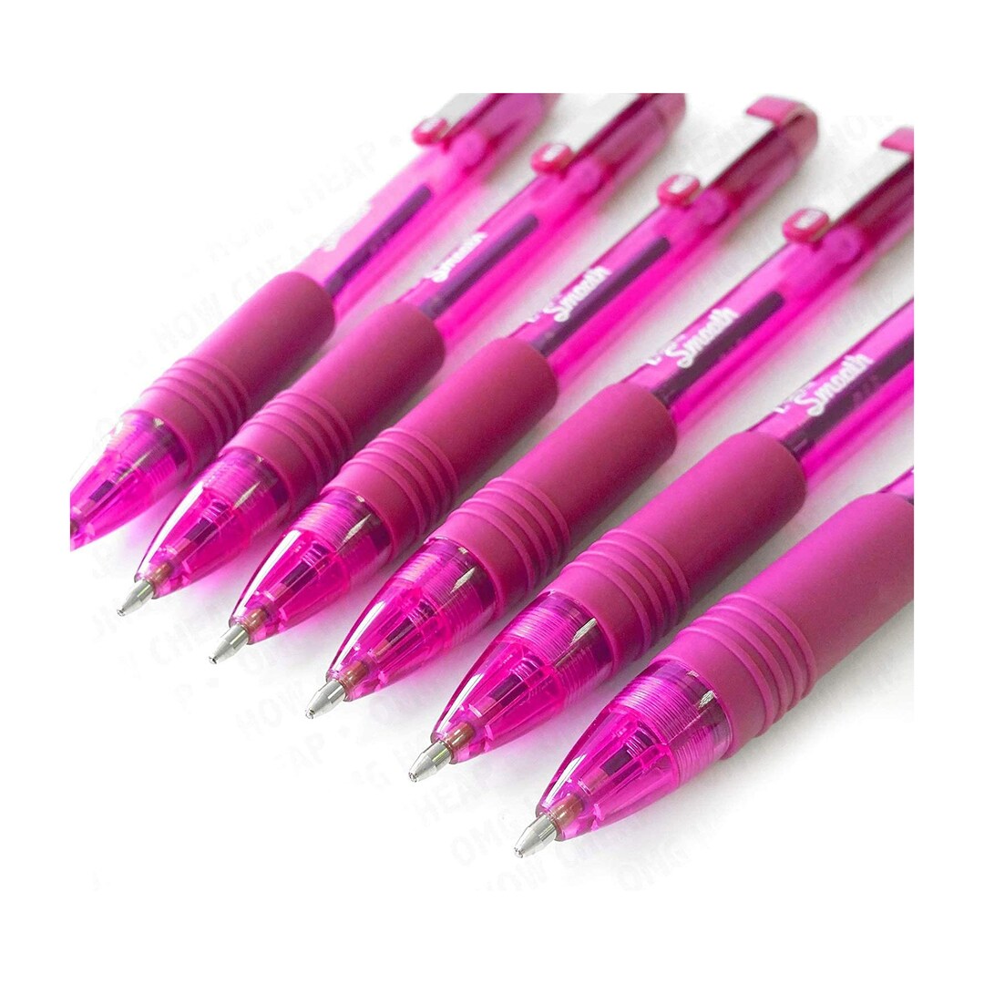 Iconic Non-Slip Grip Pen, 05 Pink (0.7 Ball Point)