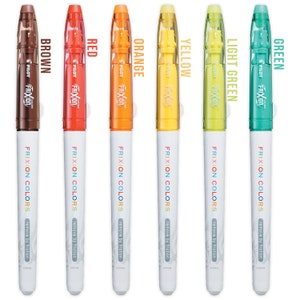 Pilot FriXion Colors Erasable Felt Tip Marker Pens Medium Tip Assorted Colours Temporary Fabric Fibre Tip Markers Fun Stationery image 3