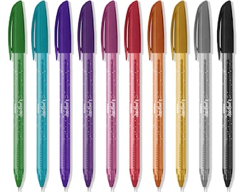 STABILO Penna fineliner point 88®, Punta fine, Fusto arancione a righe,  Inchiostro in colori neon assortiti - Penne Fineliner