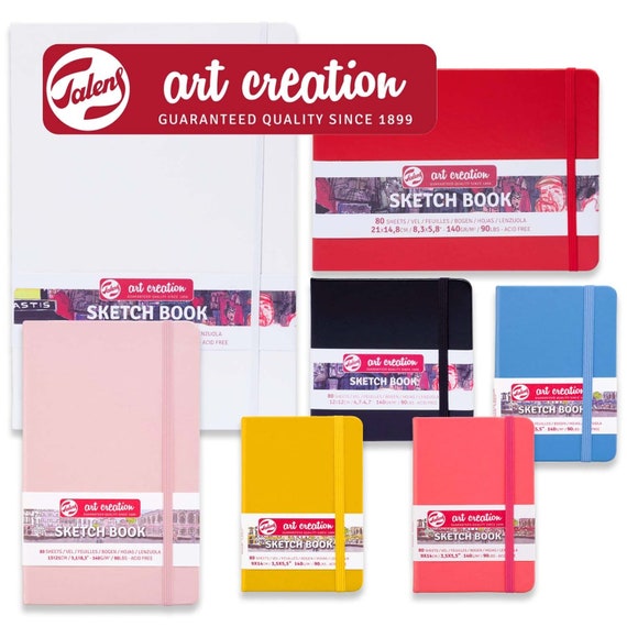 Art Creation Sketchbook Pocket Coral Red