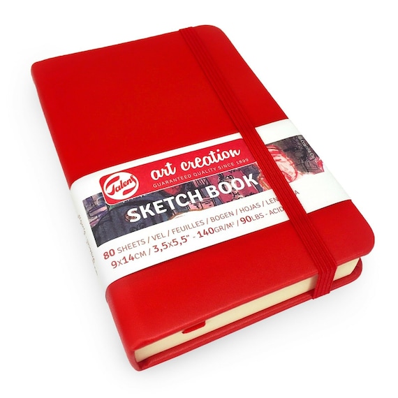 Royal Talens Art Creation Hardback Sketchbook 80 Sheets 9x 14cm Red 