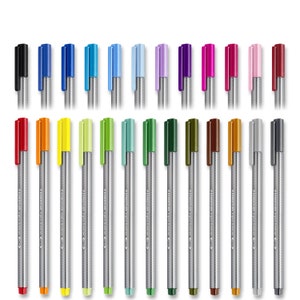 Staedtler 334 Triplus Fineliner Adult Colouring Pens 0.3mm Pack of