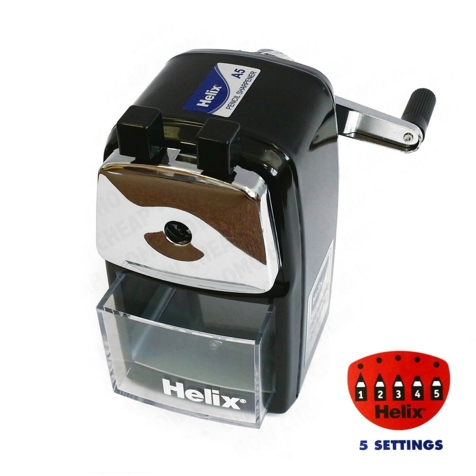 Helix Desktop Rotary Pencil Sharpeners Metal Heavy Duty Body Etsy