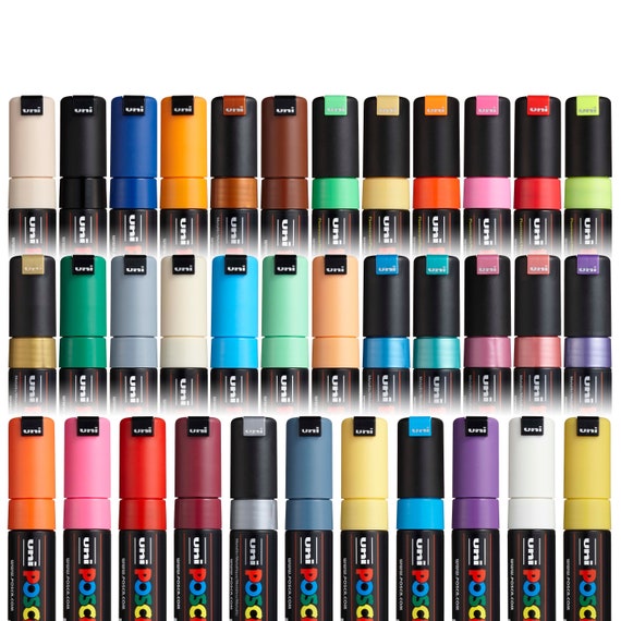 15 Posca Paint Markers 8K Broad Posca Markers with Broad Chisel Tips Posca  Marker Set of Acrylic Paint Pens