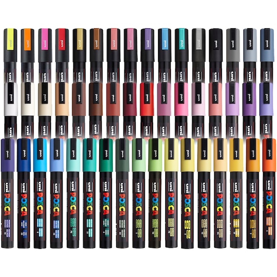 Posca PC-5M Medium Metallic Color Paint Marker Set (8-Color)