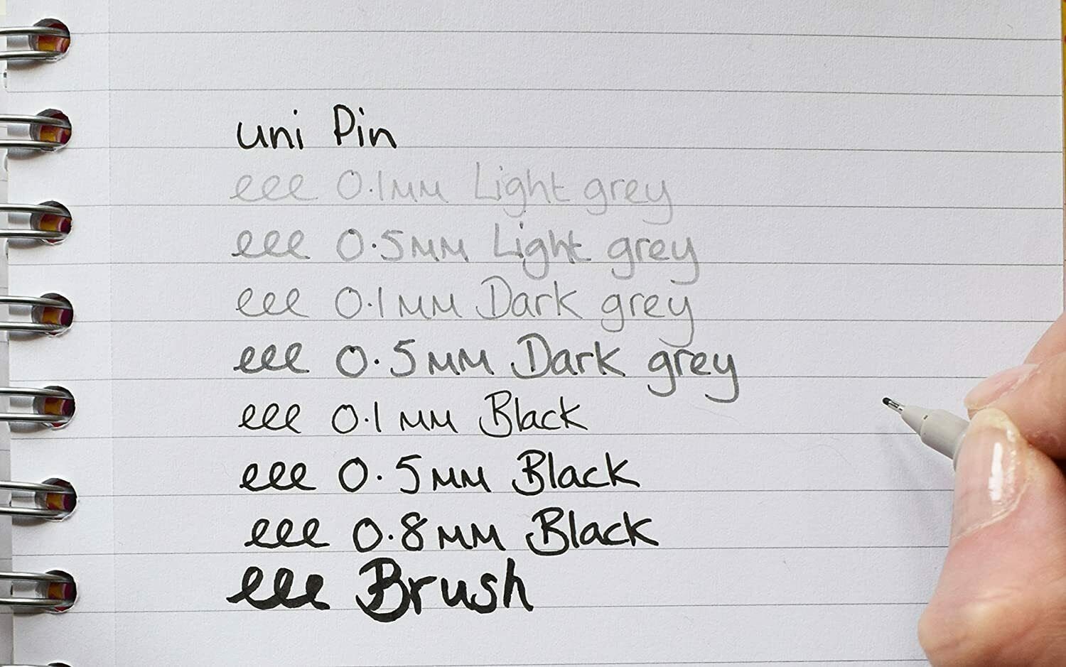 Uni Pin Fineliners 0.5mm Black