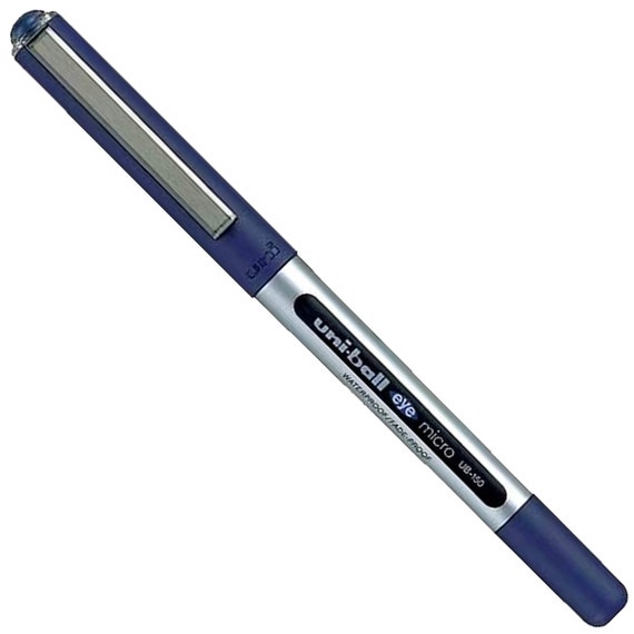 UNI-BALL EYE UB-150 BLUE [Pack of 3] MICRO 0.5mm TIP ROLLERBALL PEN