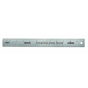 2 Pack Stainless Steel 6 Inch Metal Ruler Non-Slip Cork Back, with