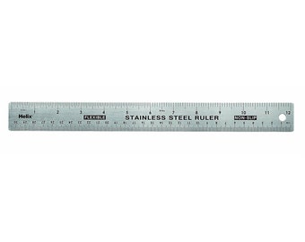 12 Inch Metal Ruler 30cm Stainless Steel Straight Ruler - China