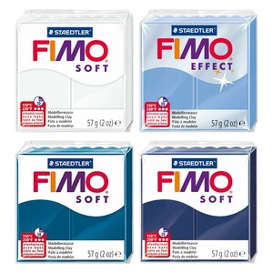 FIMO Colour Pack snow & Ice. Pack Contains 4x Blocks of FIMO - Etsy
