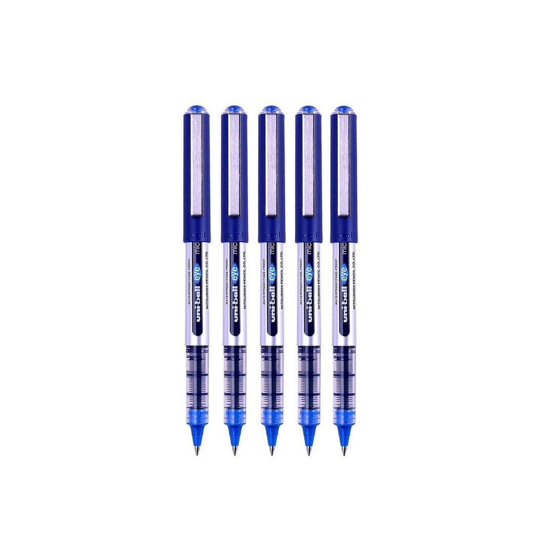 UNIBALL Stylo roller pointe métal moyenne encre liquide Bleue UNI  MITSUBISHI UNI BALL VISION ELITE UB200