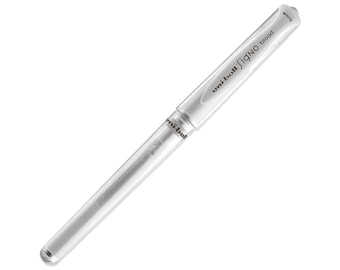 Uni-ball Signo UM-153 Broad Nib Rollerball Pen | White Ink | Creative Writing | Scrapbooking Pen | Bullet Journaling | Art & Craft Supplies