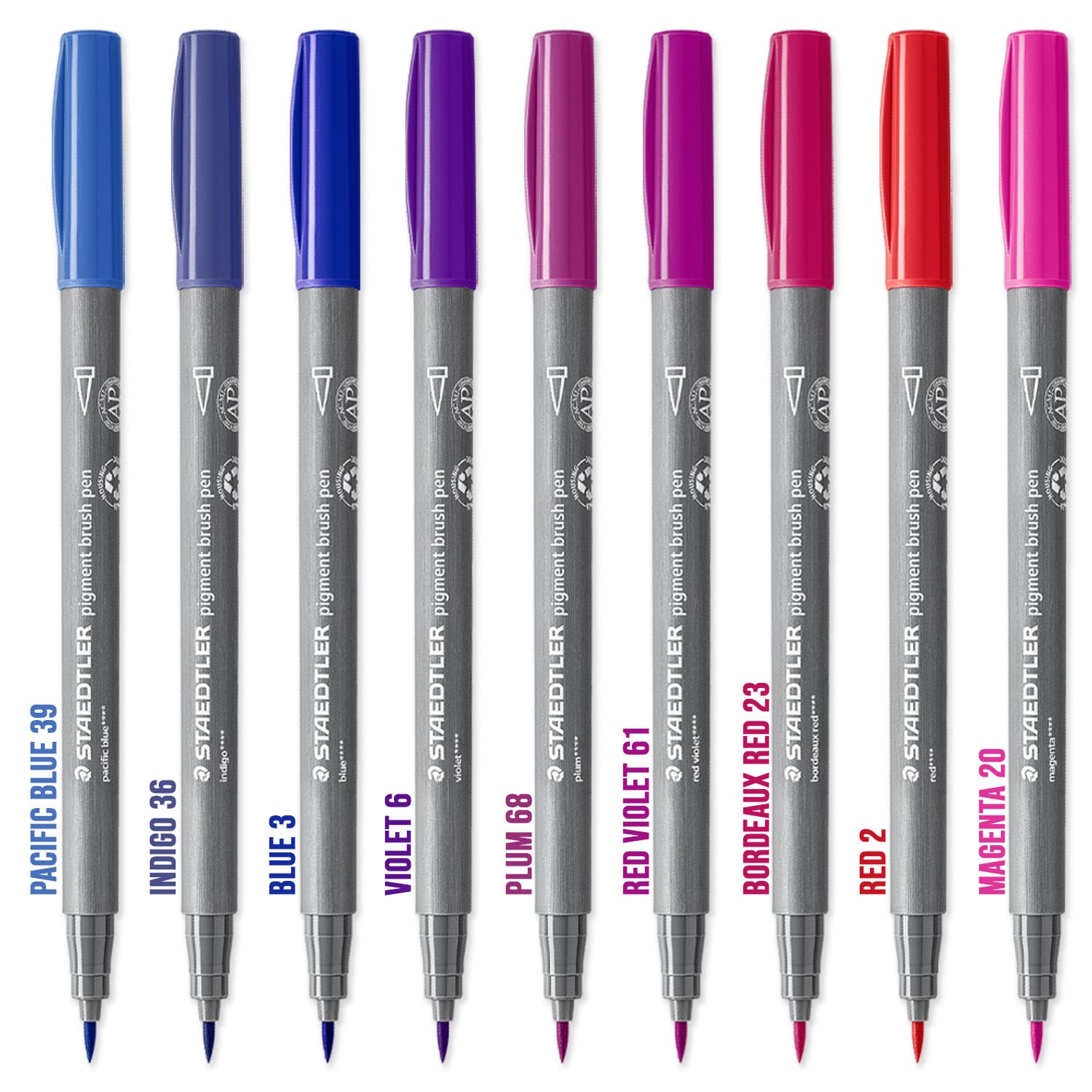 Pigment Soft Brush Pen Grey Colours, Staedtler - Biroja Preču Tirdzniecība  Ūpis