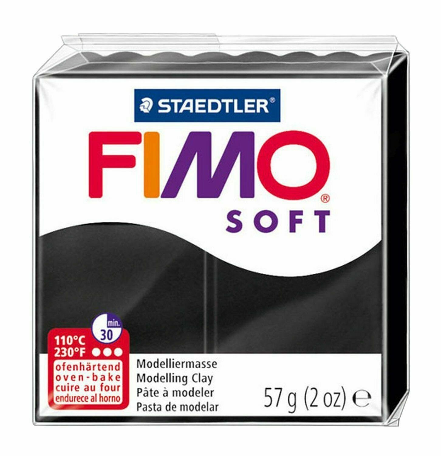  STAEDTLER Fimo - Arcilla polimérica suave, 2 onzas, 8020-0,  color blanco : Arte y Manualidades