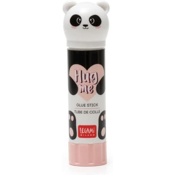 Legami Panda 'hug Me' Glue Stick 8.5cm Water Based Toxic Free Long Lasting  Glue Cute Animal Fun Novelty Stationery Ideal for School 