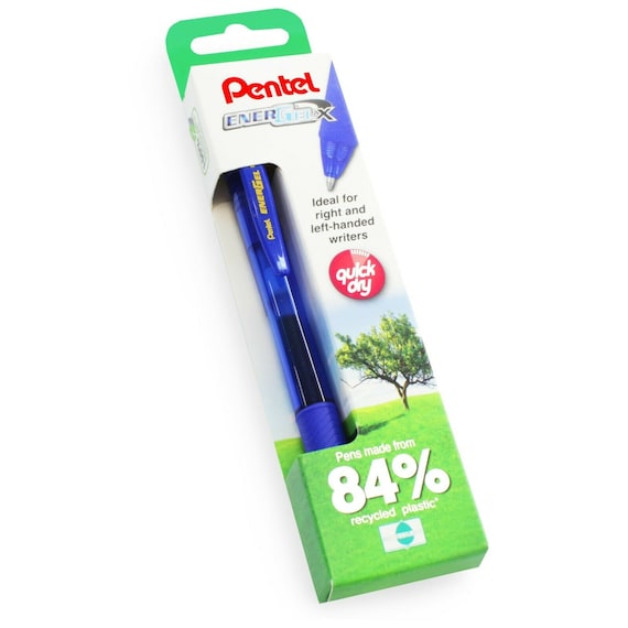 Pentel Energel X BL107 Retractable Rollerball Pen 0.7mm Blue Pack of 2 