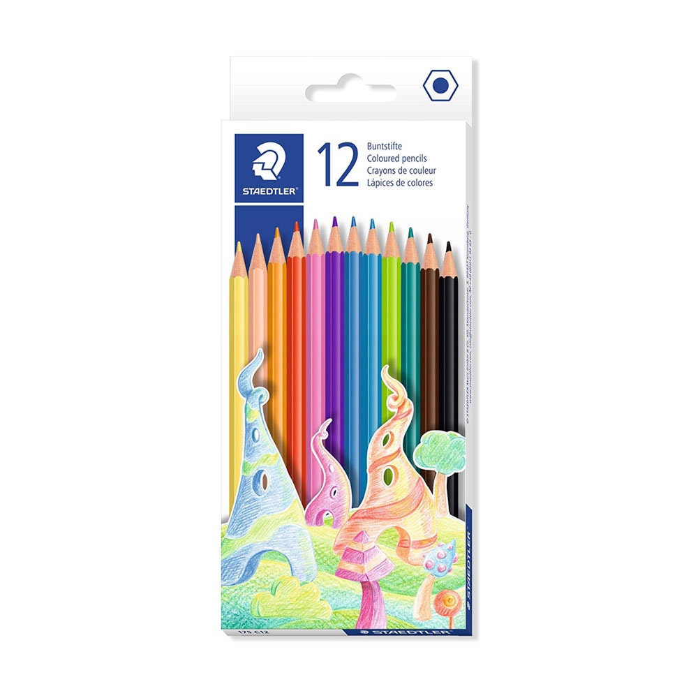 STAEDTLER Wood-free Coloured Pencils Box of 12 Assorted Colours -   Norway