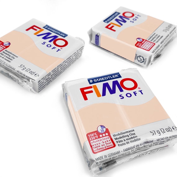 FIMO Polymer Clay Modelling Clay Soft Pale Pink 3 Pack Arts and Crafts DIY  Oven-bake Clay Moulding Sculpting Craft Supplies 