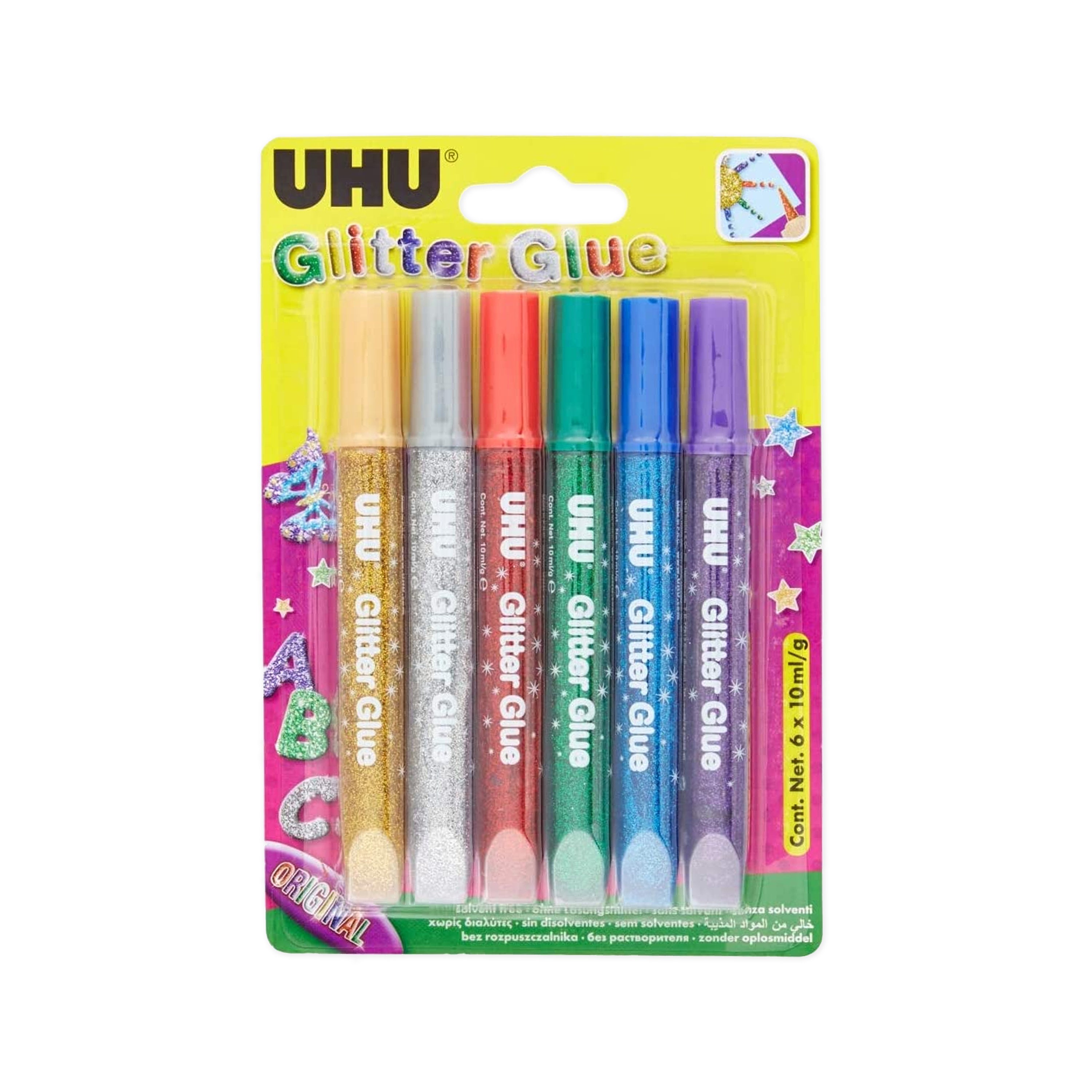 Glue Pen for Journaling, Quick Drying, 6 Pastel Coloured Glue,  Scrapbooking, Journaling, School Supplies 