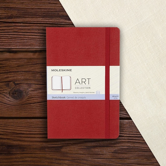 Moleskine Art Collection Sketchbook - Scarlet Red, Medium 