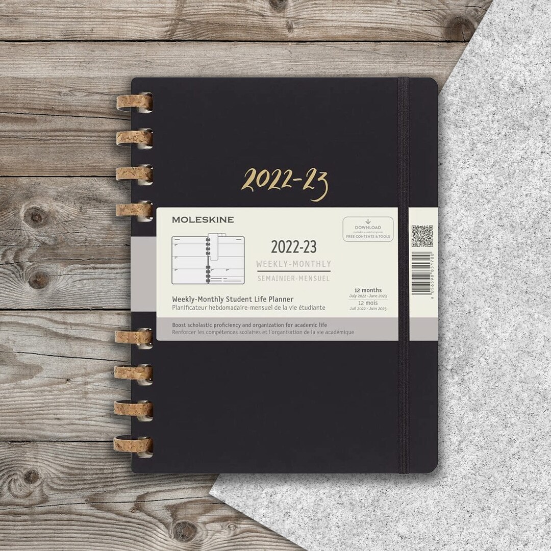 Moleskine 20222023 Student Life Spiral Planner Remake Etsy