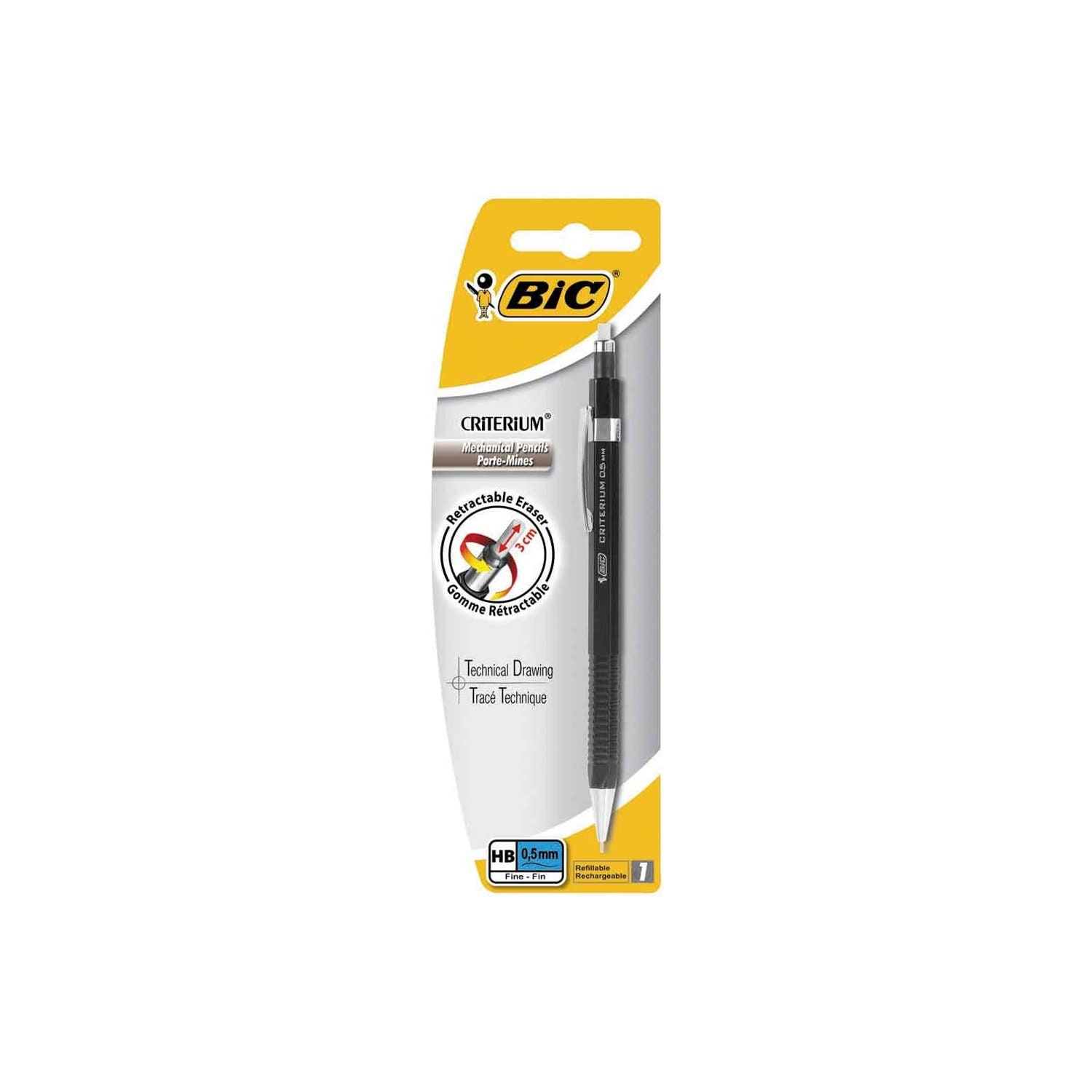 BIC Criterium® Silver refillable mechanical pencil - 2-mm lead